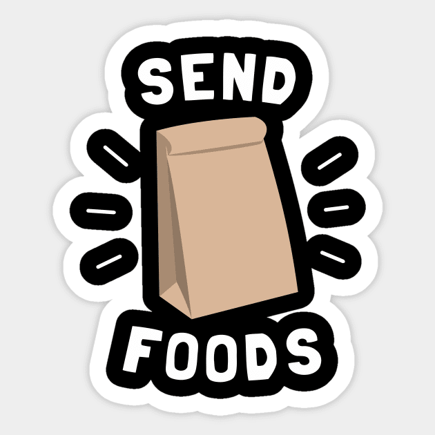 Send Foods Sticker by dumbshirts